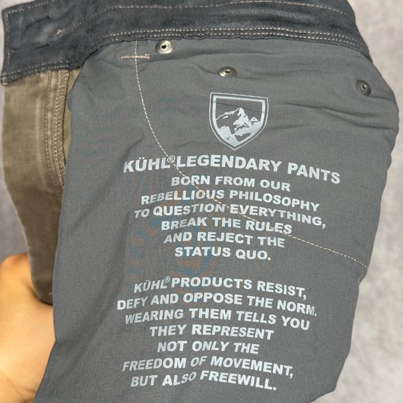 Kuhl Rydr Pants Mens 30x30 Brown Vintage Patina Dye Utility Workwear Outdoor - Picture 7 of 12